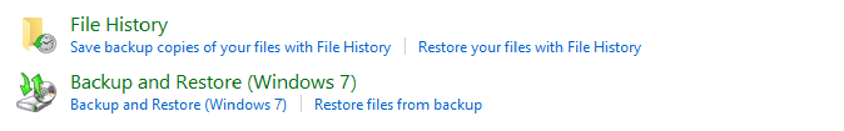 backup vs file history